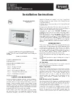 Предварительный просмотр 1 страницы Bryant T1-PAC01-A Installation Instructions Manual