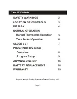 Preview for 2 page of Bryant TSTATBBPQ501 User'S Information Manual