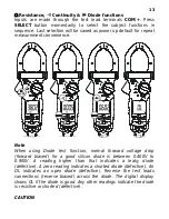 Preview for 13 page of Brymen BM083 User Manual