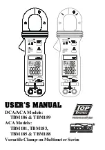 Brymen TOP TRONIC TBM181 User Manual предпросмотр