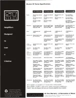 Bryston 3B-st Specifications preview