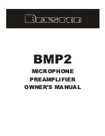 Предварительный просмотр 1 страницы Bryston BMP2 Owner'S Manual