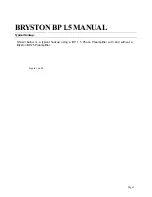 Предварительный просмотр 5 страницы Bryston BP1.5 Owner'S Manual