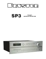 Bryston SP3 Manual preview