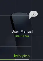 Bryton Rider 15 neo User Manual preview