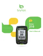 Предварительный просмотр 1 страницы Bryton Rider 210 User Manual