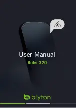 Bryton Rider 320 User Manual предпросмотр