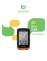 Предварительный просмотр 1 страницы Bryton rider 530 User Manual