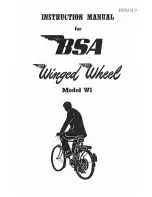 BSA Winged Wheel W1 Instruction Manual preview