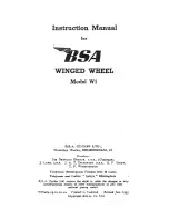 Preview for 2 page of BSA Winged Wheel W1 Instruction Manual