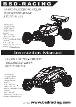 BSD-Racing BS221T Instruction Manual предпросмотр