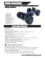 BSD-Racing BS909T Instruction Manual preview