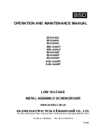 Preview for 1 page of BSD BSD-9300L Operation And Maintenance Manual