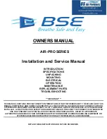 Предварительный просмотр 1 страницы BSE Air-Pro Series Owner'S Manual