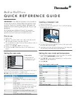 Предварительный просмотр 1 страницы BSH Thermador Quick Reference Manual