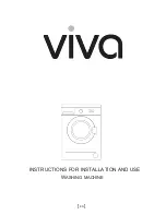 BSH VIVA WW10A00GB Instructions For Installation And Use Manual preview