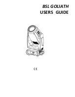 Preview for 1 page of BSL goliath User Manual