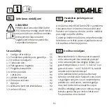 Preview for 55 page of BSM Dahle 250 Instructions Manual