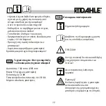 Preview for 77 page of BSM Dahle 250 Instructions Manual