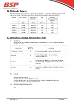 Предварительный просмотр 8 страницы BSP CG 180 Operating Manual