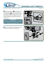 Предварительный просмотр 7 страницы BSP SF390 Installation, Maintenance & Operation Instructions