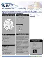 Предварительный просмотр 1 страницы BSP SV230 Installation, Maintenance & Operation Instructions