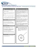 Предварительный просмотр 7 страницы BSP SV230 Installation, Maintenance & Operation Instructions