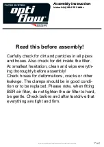 Preview for 1 page of BSR Optiflow Assembly Instruction