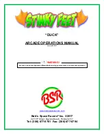 Preview for 1 page of BSR Stinky Feet DUCK Operation Manual