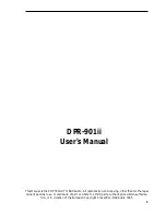 BSS Audio DPR-901ii User'S Manual And Operation Manual preview