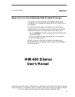 BSS Audio MSR-602 II User Manual preview