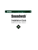 BSS Audio Soundweb SW9026 Installation Manual предпросмотр