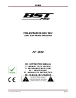 BST Pro AP-3640 Instruction Manual preview