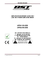 BST Pro UPB-120 USB Instruction Manual preview