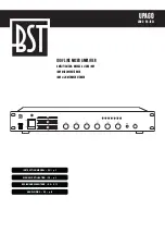 Предварительный просмотр 1 страницы BST 95-1531 Instruction Manual