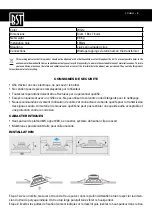 Предварительный просмотр 3 страницы BST AP1308WP Instruction Manual