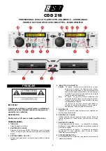 BST CDD 218 User Manual preview