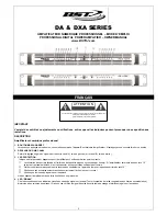 BST DA-180 Owner'S Manual предпросмотр