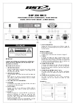 Preview for 1 page of BST DSP 256 MK II Owner'S Manual