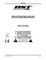 BST PRO UPA-120 USB Instruction Manual предпросмотр