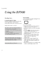 Preview for 16 page of BT BF900 User Manual