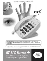 BT BIG BUTTON PLUS User Manual preview