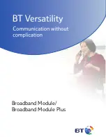 Предварительный просмотр 1 страницы BT Broadband Module User Manual