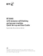 BT BT3660 Quick Setup And User Manual preview