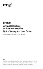 BT BT3880 Quick Setup And User Manual preview