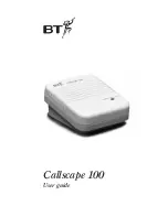 BT CALLSCAPE 100 User Manual предпросмотр