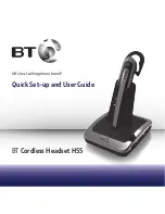 Preview for 1 page of BT Cordless Headset H55 Quick Setup And User Manual