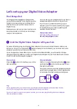 Предварительный просмотр 2 страницы BT Digital Voice Adapter User Manual