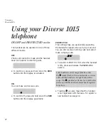 Preview for 14 page of BT DIVERSE 1015 User Manual