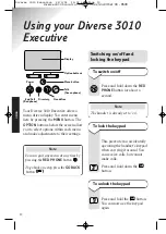 Preview for 14 page of BT DIVERSE 3010 EXECUTIVE User Manual